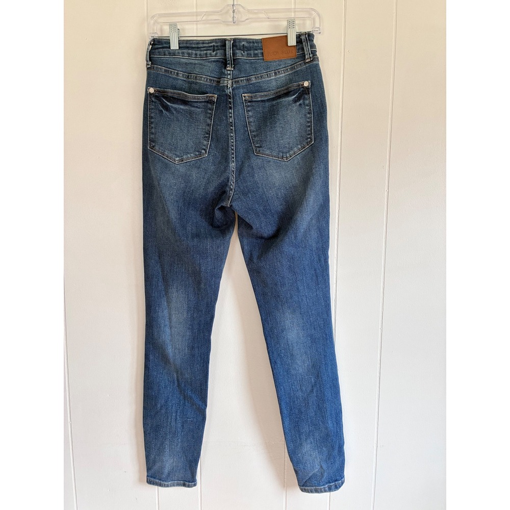 Judy Blue High Waisted Skinny Jeans Medium Wash Denim JB88799 MD Womens 5/27 - Picture 2 of 6